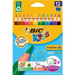 PENCIL COLOURED BIC KIDS EVOLUTION TRIANGLE (12)