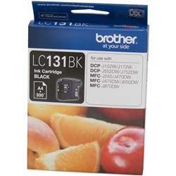 BROTHER LC131BK BLACK INK CARTRIDGE