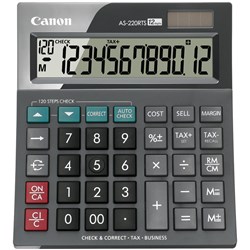 Canon AS-220RTS Desktop Calculator 12 Digit Black