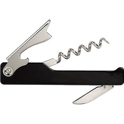 Connoisseur Waiter's Friend Bottle Opener Corkscrew Black 