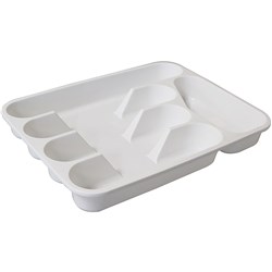 CONNOISSEUR CUTLERY TRAY 5 COMPARTMENT WHITE