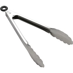 STAINLESS STEEL SERVING TONG 24cm 