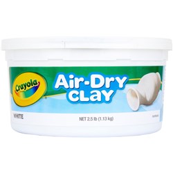 Crayola Air Dry Clay White 1.13kg 