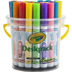 CRAYOLA WASHABLE BROAD MARKER 32 Asst Bright Deskpack 