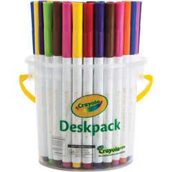 CRAYOLA THINLINE MARKERS 40 Asst Super Tips Deskpack 