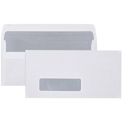 CUMBERLAND ENVELOPE DL Self Seal Window Face Secretive White Box of 500