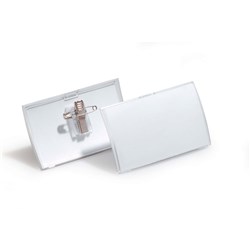 Durable Click Fold Name Badge With Combi Clip Box 25