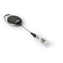 Durable Badge Reel Reel Style 80Cm Black Pack Of 10