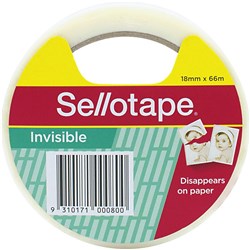 Sellotape Matt Finishing Tape 18Mmx66M Invisible Tape
