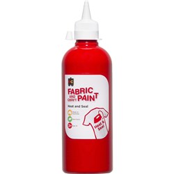 EC FABRIC AND CRAFT PAINT 500ml Red 