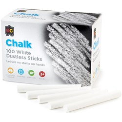 Ec Chalk White Dustless Bx100