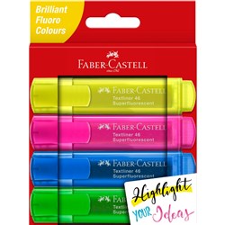 Faber Highlighter Translucent Ice 4 Assorted