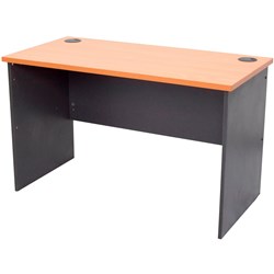 Rapidline Melamine Open Desk 1800Mmwx900Mmd Beech And Ironstone