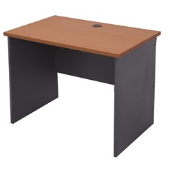 Rapidline Melamine Open Desk 900Mmwx600Mmd Cherry And Ironstone