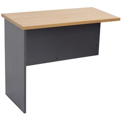Rapid Worker Desk Return 730Hx900Wx450D Beech And Ironstone