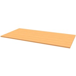 Rapidline Melamine Rectangle Table Top Only 25Mm Thick 1800Wx900D Beech