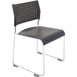 Rapidline Wimbledon Chair No Arms Chrome Sled Base Polypropylene Seat And Back