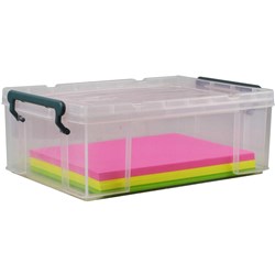 ITALPLAST STACKA STORAGE BOX 10 Litre with Lid Clear