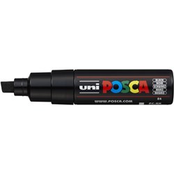 UNI-BALL POSCA POSTER MARKER 8.0mm Chisel Tip Black