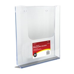 Deflect-O Brochure Holder A4 Single Tier Wall Mount 