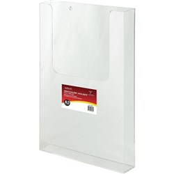 Deflect-O Brochure Holder A3 Single Tier Wall Mount Portrait