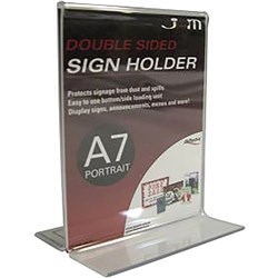 DEFLECT O SIGN HOLDER A7 Portrait Double Sided 