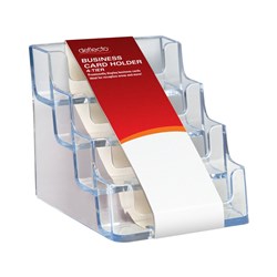 BUSINESS CARD HOLDER DEFLECTO 4 COMPARTMENT