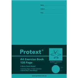 PROTEXT EXERCISE BOOK A4 8mm Ruled 128pgs Owl 