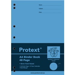 PROTEXT BINDER BOOK A4 8mm Ruled 48pgs Koala 