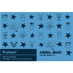 PROTEXT POLY SCRAP BOOK 245mm x 165mm Animal Magic Min 100gsm 64 Page