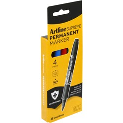 ARTLINE SUPREME PERMANENT Assorted Pack of 4