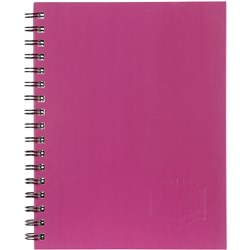 Spirax 511 Hard Cover Notebook A5 200 Page Pink