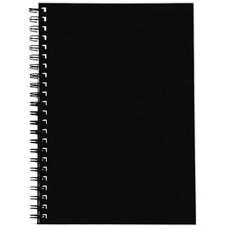 Spirax 512 Hard Cover Notebook A4 200 Page Black