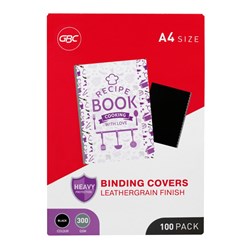 Ibico Binding Covers A4 Leathergrain Black
