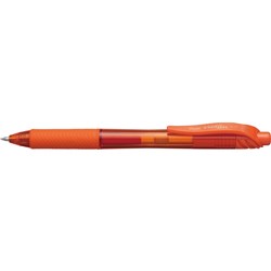 Pentel Energel X Gel Pen Bl107 Fine Retractable Orange