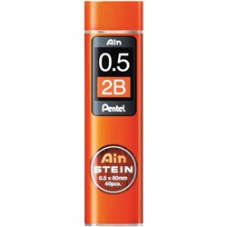 Pentel Ain Stein Leads Refill C275 0.5mm 2B Tube Of 40