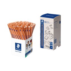 STAEDTLER 130 NATURAL PENCIL 2B CUP  (100)