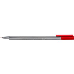 STAEDTLER FINELINER 334 Triplus 0.3mm Red Pack of 10