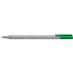 STAEDTLER FINELINER 334 Triplus 0.3mm Green Pack of 10