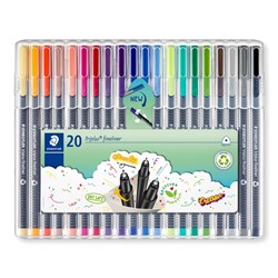 Staedtler Fineliner 334 Triplus 0.3Mm Assorted Pack Of 20