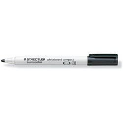 Staedtler 341 Whiteboard Markr Compact  Black Bx10