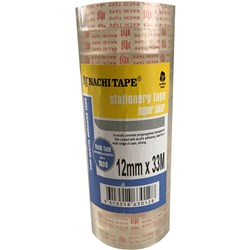 Nachi Stationery Tape 630 Transparent 12Mmx33M Pack Of 12