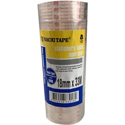 Nachi Stationery Tape 630 Transparent 18Mmx33M Pack Of 8