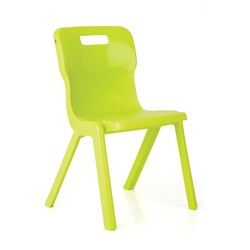 Titan Education 4 Leg Chair 310Mm High Lime