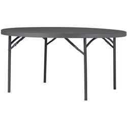 Sylex Fortress Plus Planet Round Folding Table 1500 Diameter X 745Mmh Dark Grey