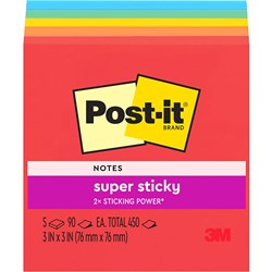 Post It 654-5Ssan Super Sticky 76*76