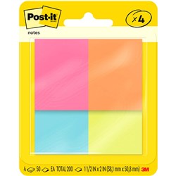 POST IT 653 AF NOTES Mini Fluorescent 35X48mm 