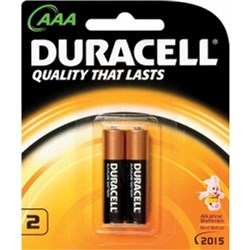 Duracell Coppertop Battery AAA Pack of 2 