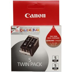 Canon Ink Cartridge Pgi-5Bktwin Twin Pack Black
