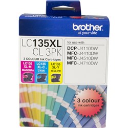 BROTHER LC135XL HY VALUE PACK (C,M,Y)